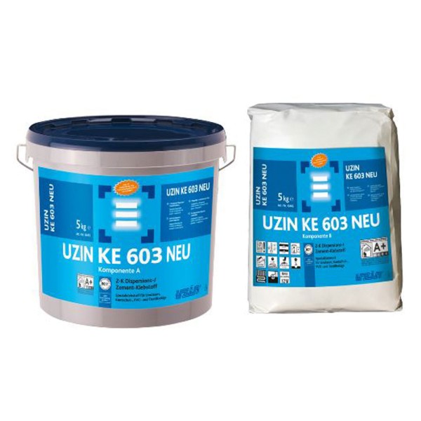 UZIN KE 603 Selbsttrockender Dispersions-Zement-Klebstoff für Bodenbeläge auf Bodenchemie.de